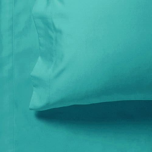 1000TC Ultra Soft Queen Size Bed Teal Flat &amp; Fitted Sheet Set-Home &amp; Garden &gt; Bedding-PEROZ Accessories