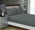 1000TC Ultra Soft Fitted Sheet & 2 Pillowcases Set - Super King Size Bed - Charcoal-Home & Garden > Bedding-PEROZ Accessories