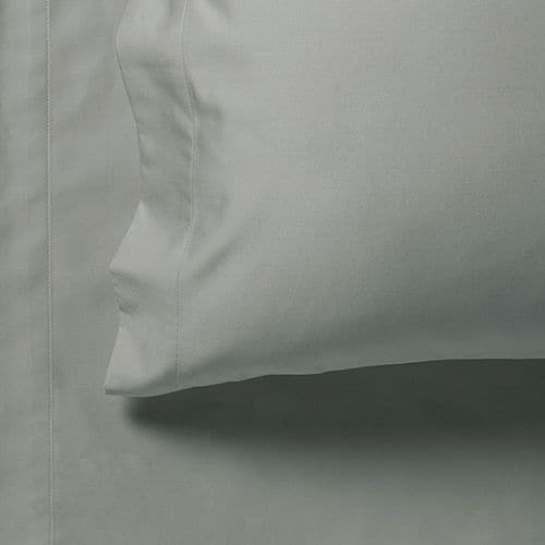 1000TC Ultra Soft Super King Size Bed Grey Flat &amp; Fitted Sheet Set-Home &amp; Garden &gt; Bedding-PEROZ Accessories