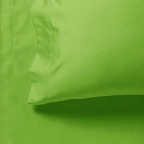 1000TC Ultra Soft Single Size Bed Green Flat &amp; Fitted Sheet Set-Home &amp; Garden &gt; Bedding-PEROZ Accessories