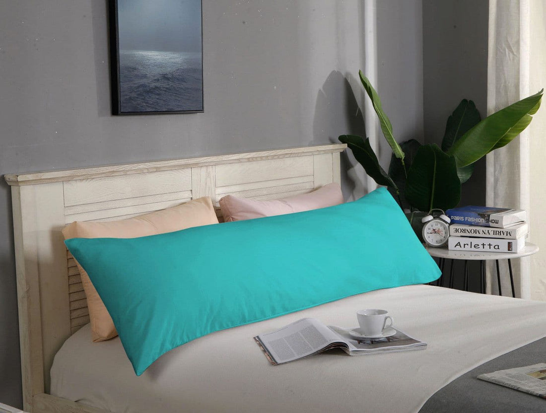 1000TC Premium Ultra Soft Body Pillowcase - Teal-Home &amp; Garden &gt; Bedding-PEROZ Accessories