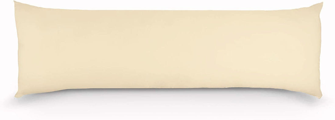 1000TC Premium Ultra Soft Body Pillowcase - Yellow Cream-Home &amp; Garden &gt; Bedding-PEROZ Accessories