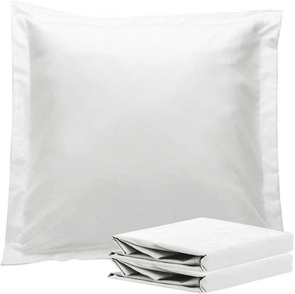1000TC Premium Ultra Soft European Pillowcases 2-Pack White-Home &amp; Garden &gt; Bedding-PEROZ Accessories
