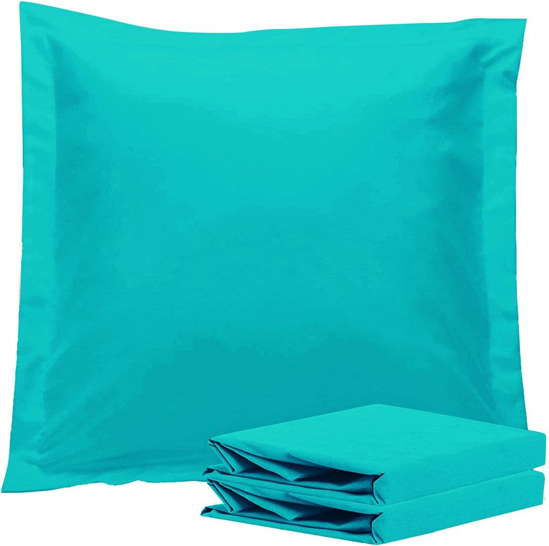 1000TC Premium Ultra Soft European Pillowcases 2-Pack Teal-Home &amp; Garden &gt; Bedding-PEROZ Accessories