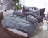 1000TC Reversible Super King Size Grey Duvet Doona Quilt Cover Set-Home & Garden > Bedding-PEROZ Accessories