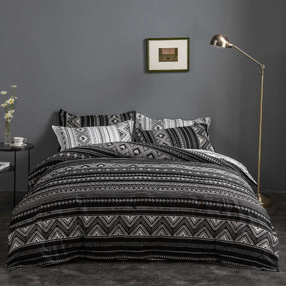 Hugo Reversible King Size Duvet Doona Quilt Cover Set-Home &amp; Garden &gt; Bedding-PEROZ Accessories