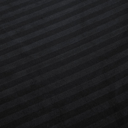 1000TC Ultra Soft Striped Queen Size Black Duvet Doona Quilt Cover Set-Home &amp; Garden &gt; Bedding-PEROZ Accessories