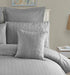 1000TC Premium Ultra Soft Seersucker Cushion Covers - 2 Pack - Grey-Home & Garden > Bedding-PEROZ Accessories