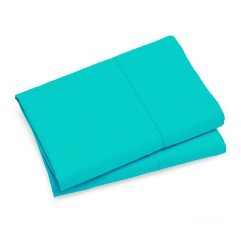 1000TC Premium Ultra Soft Queen size Pillowcases 2-Pack - Teal-Home &amp; Garden &gt; Bedding-PEROZ Accessories