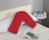 1000TC Premium Ultra Soft V SHAPE Pillowcase - Red-Home & Garden > Bedding-PEROZ Accessories