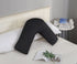 1000TC Premium Ultra Soft V SHAPE Pillowcase - Black-Home & Garden > Bedding-PEROZ Accessories