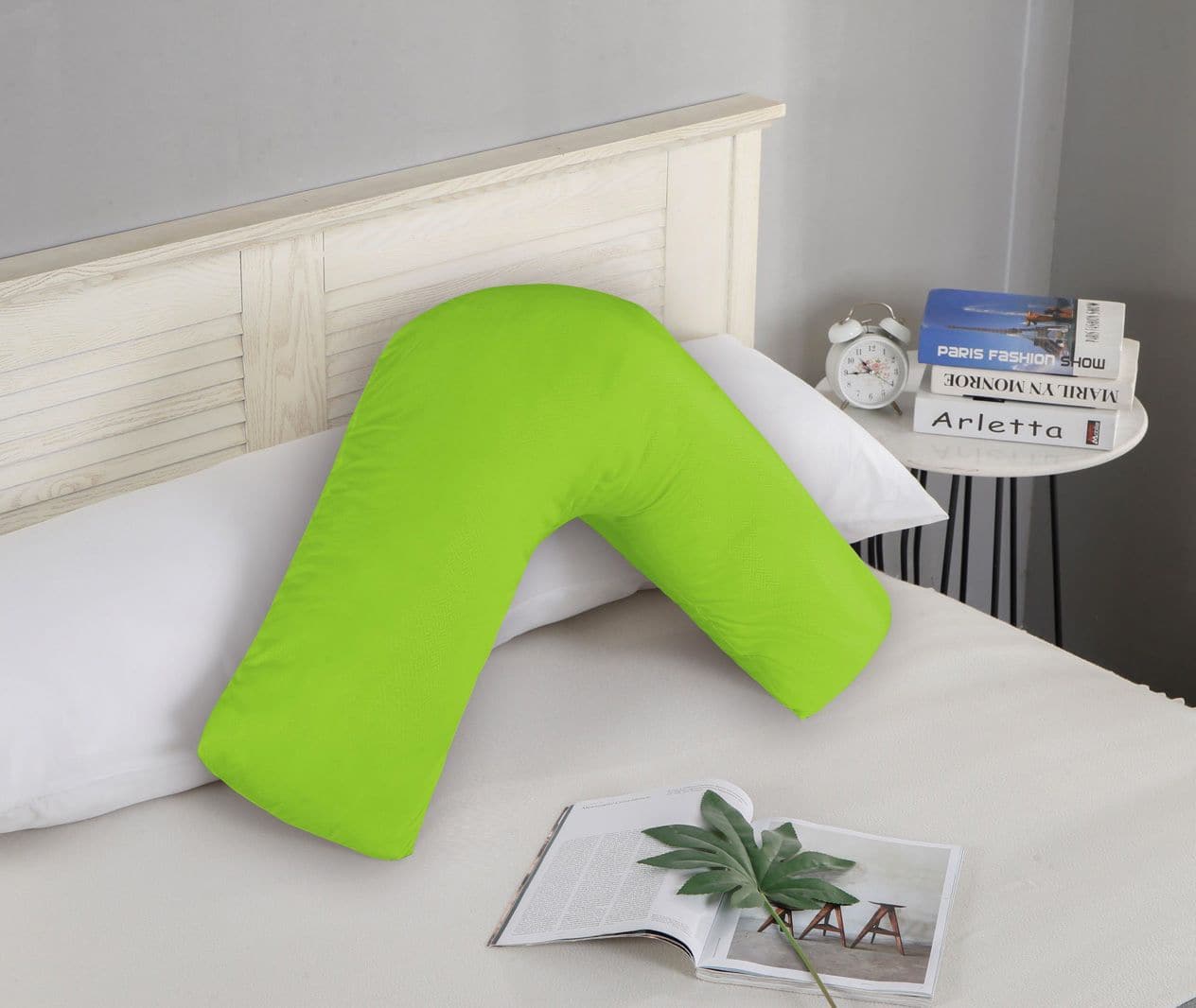 1000TC Premium Ultra Soft V SHAPE Pillowcase - Green-Home &amp; Garden &gt; Bedding-PEROZ Accessories