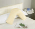 1000TC Premium Ultra Soft V SHAPE Pillowcase - Yellow Cream-Home & Garden > Bedding-PEROZ Accessories