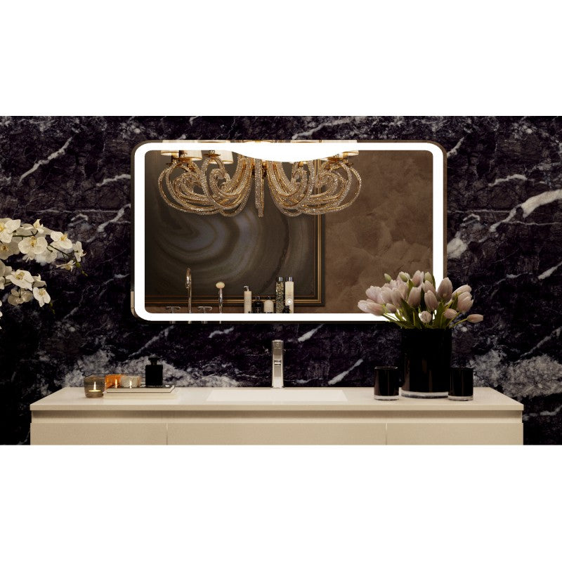 Belbagno Rectangular LED Bathroom Wall Mirror-Furniture &gt; Bathroom-PEROZ Accessories