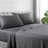 1200tc hotel quality cotton rich sheet set double charcoal-Home & Garden > Bedding-PEROZ Accessories