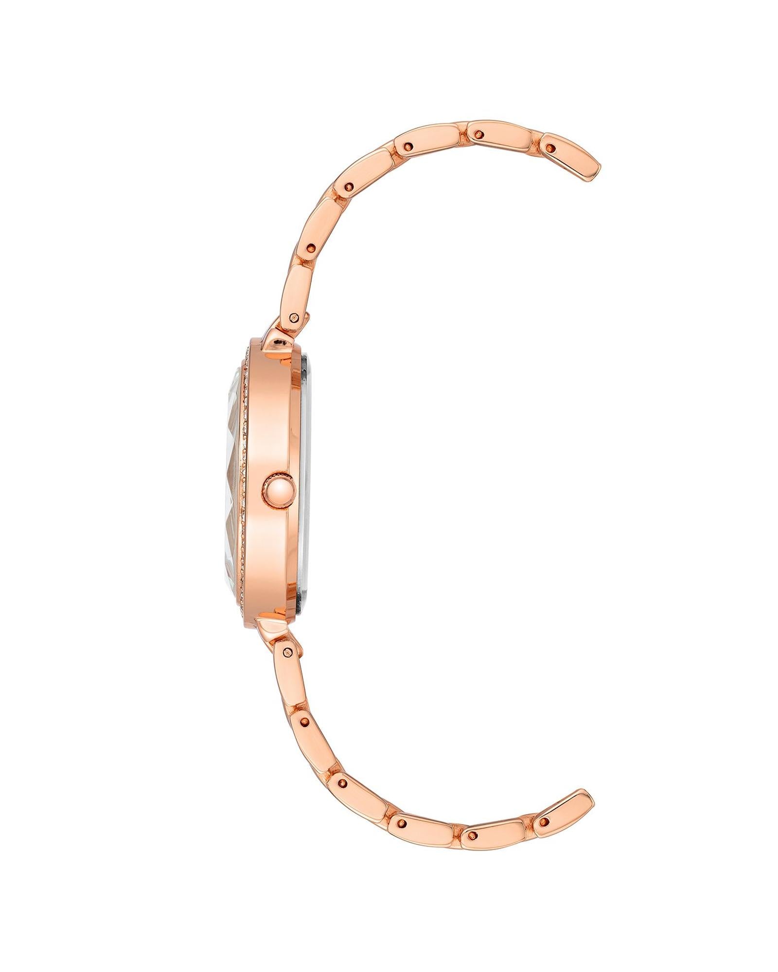 Rose Gold Fashion Watch with Quartz Movement One Size Women-Women&