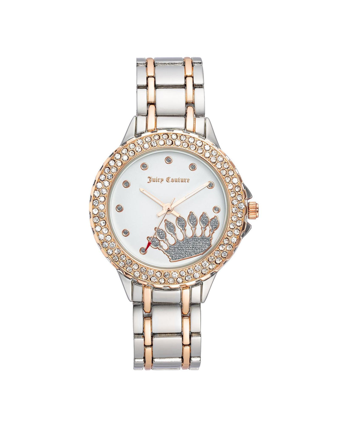 Silver Rhinestone Analog Fashion Watch One Size Women-Women&