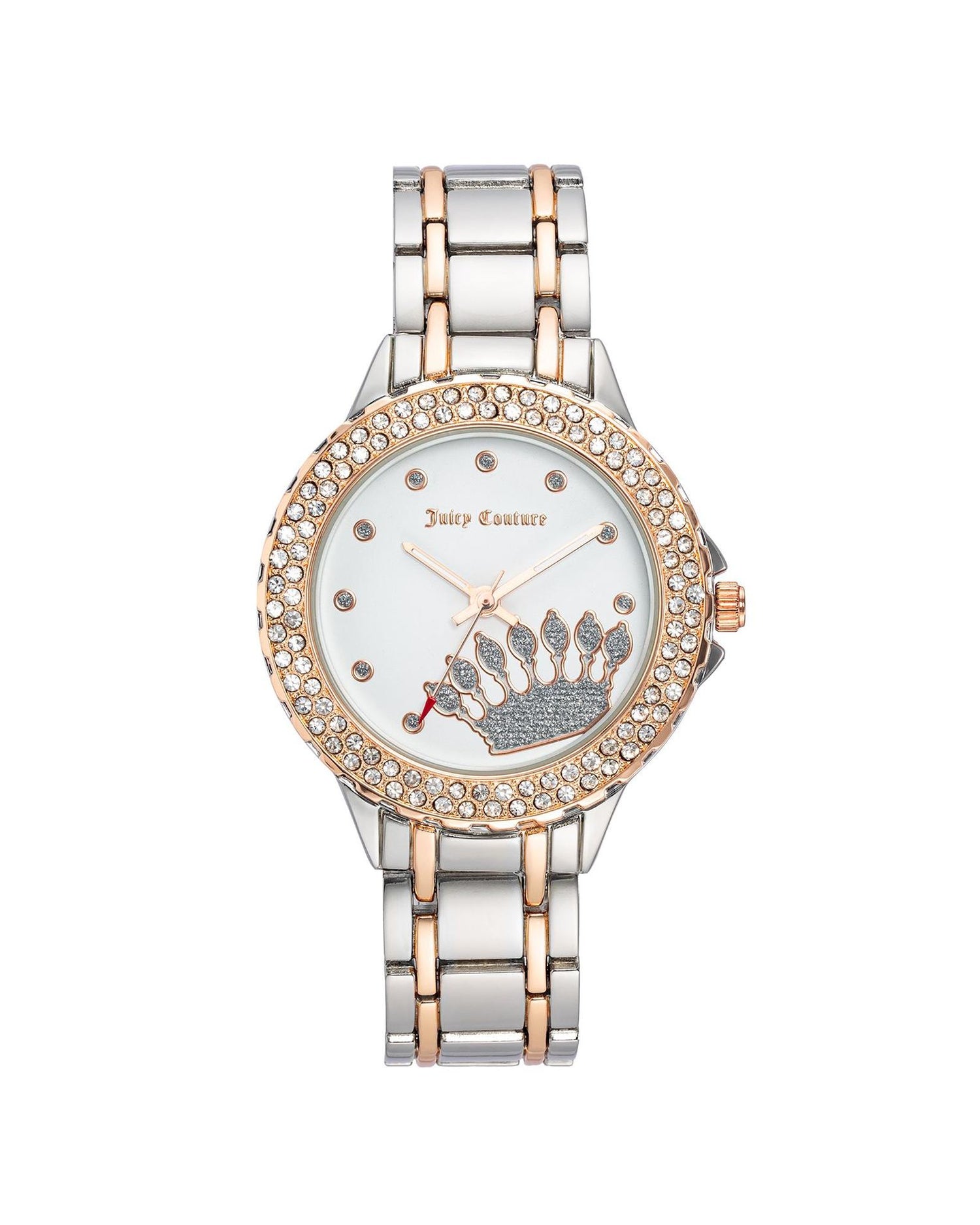 Silver Rhinestone Analog Fashion Watch One Size Women-Women&
