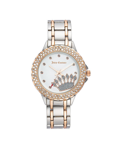 Silver Rhinestone Analog Fashion Watch One Size Women-Women&
