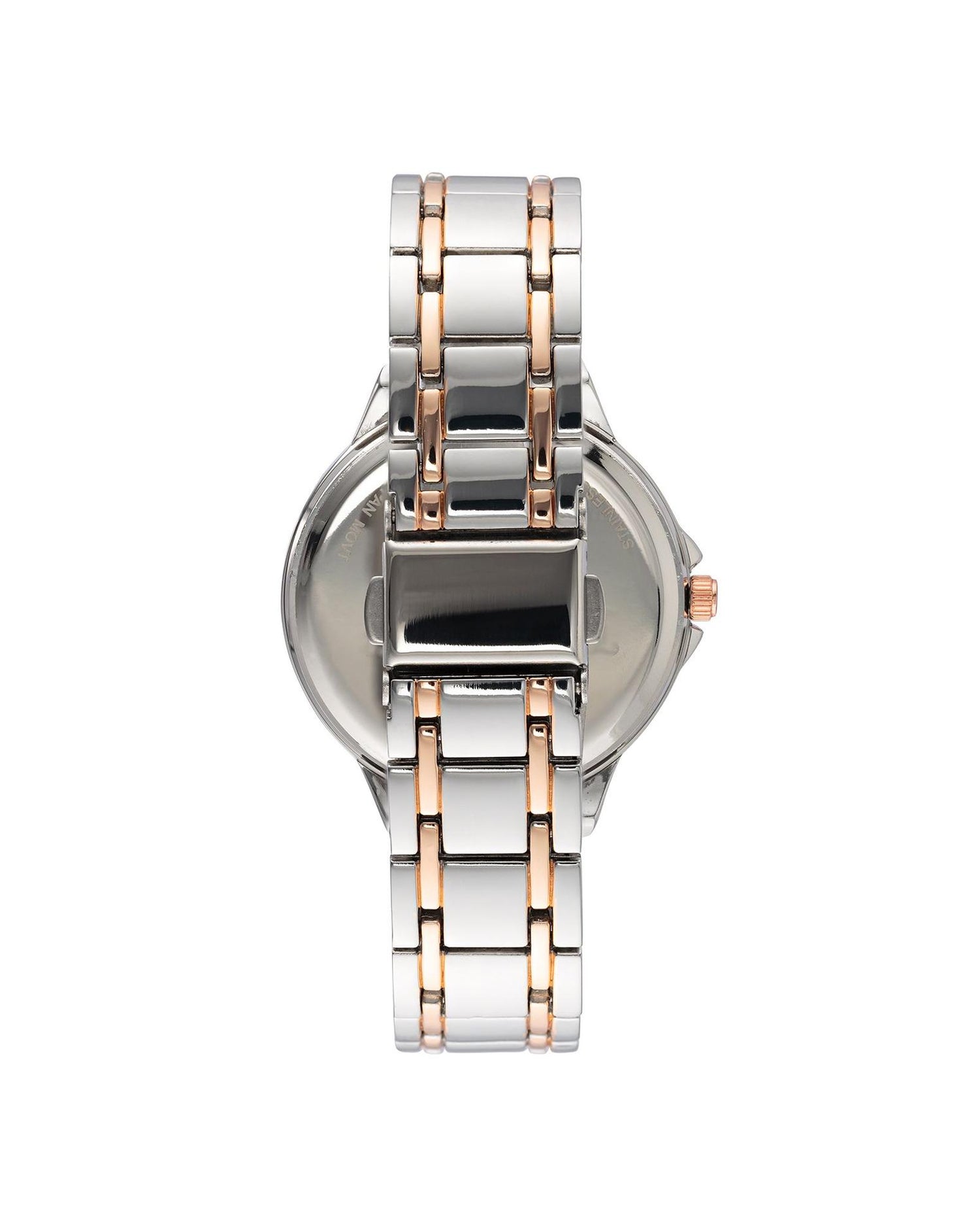 Silver Rhinestone Analog Fashion Watch One Size Women-Women&