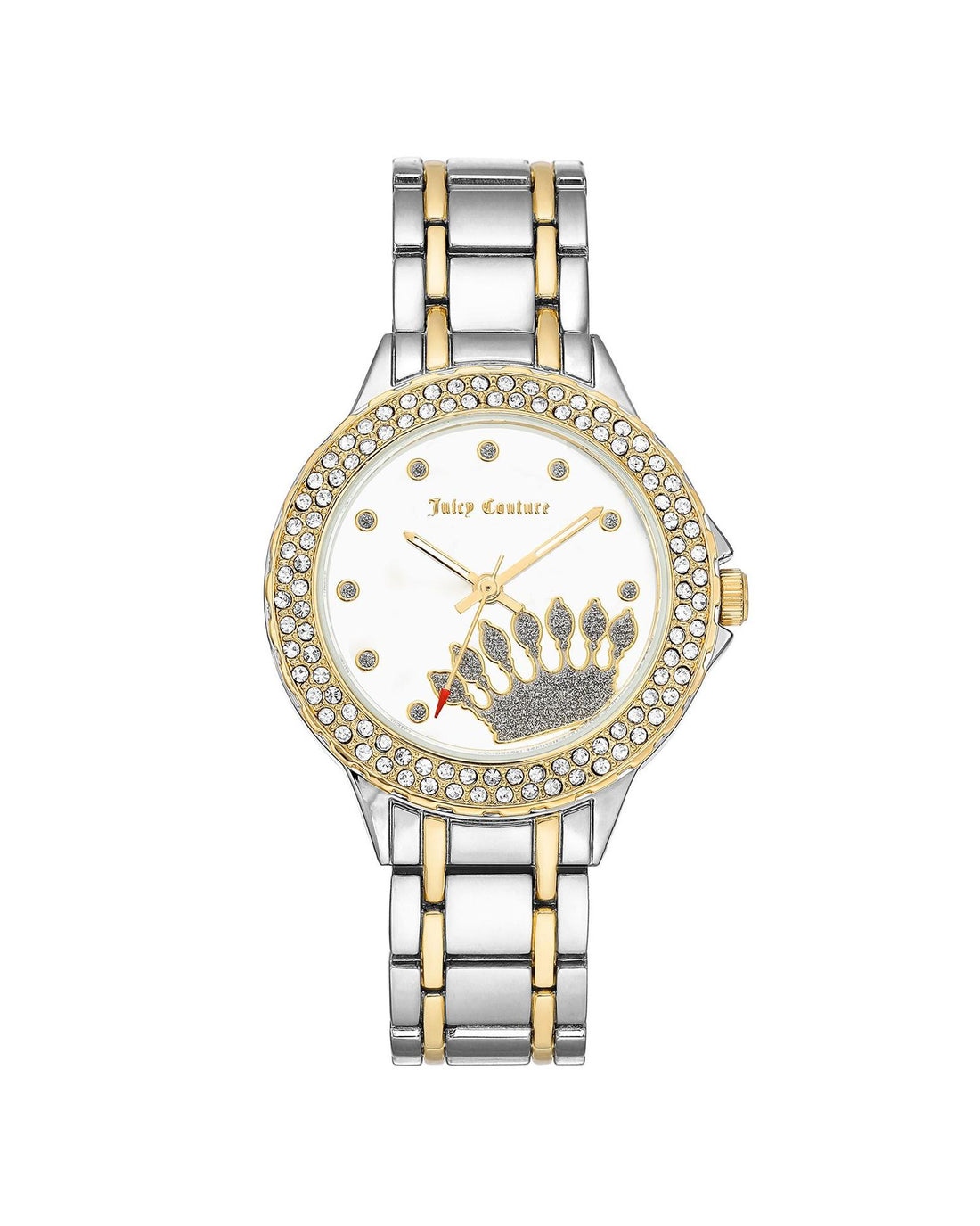 Womens Silver Fashion Watch with Rhinestone Facing One Size Women-Women&