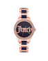 Rose Gold Analog Fashion Watch with Rhinestone Facing One Size Women-Women&