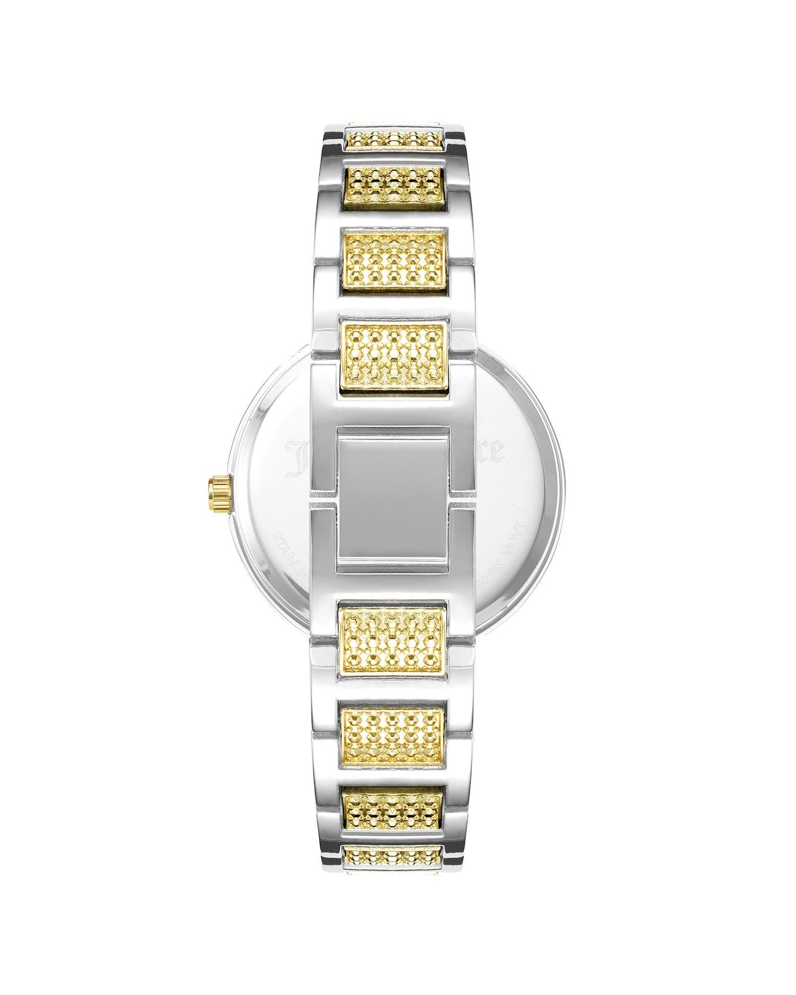 Silver Analog Fashion Watch with Rhinestone Facing One Size Women-Women&