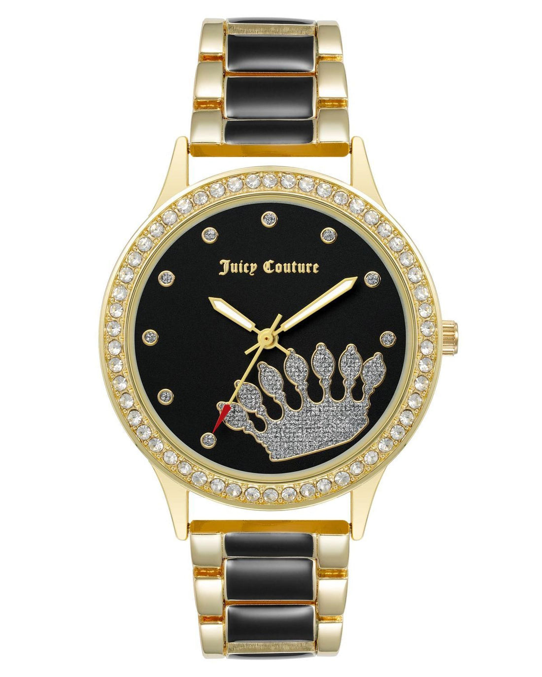 Gold Fashion Analog Watch with Rhine Stone Facing One Size Women-Women&