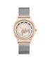 Rose Gold Bangle Watch with Rhinestone Detail One Size Women-Women&