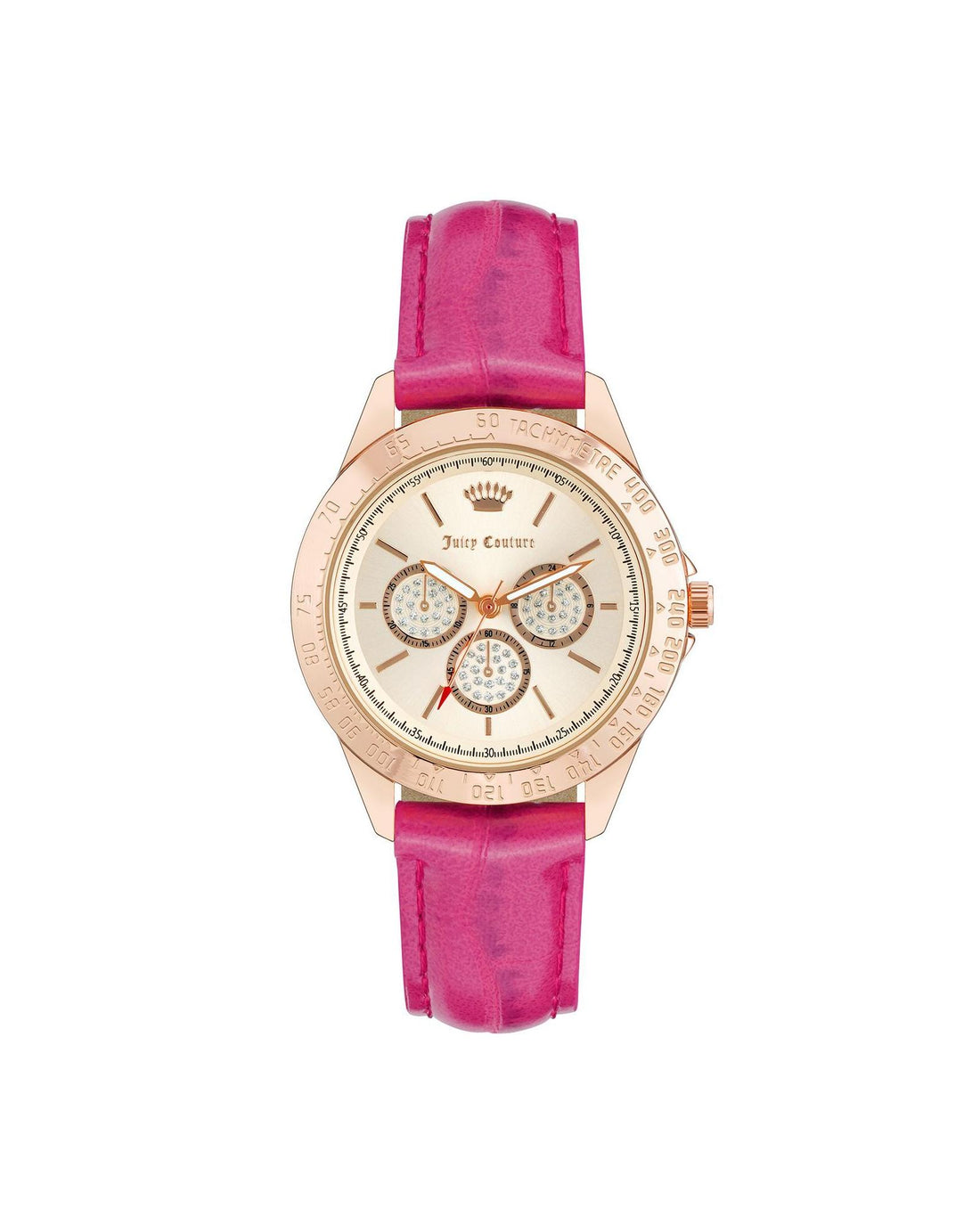 Rose Gold Fashion Analog Watch with Rhine Stone Facing One Size Women-Women&