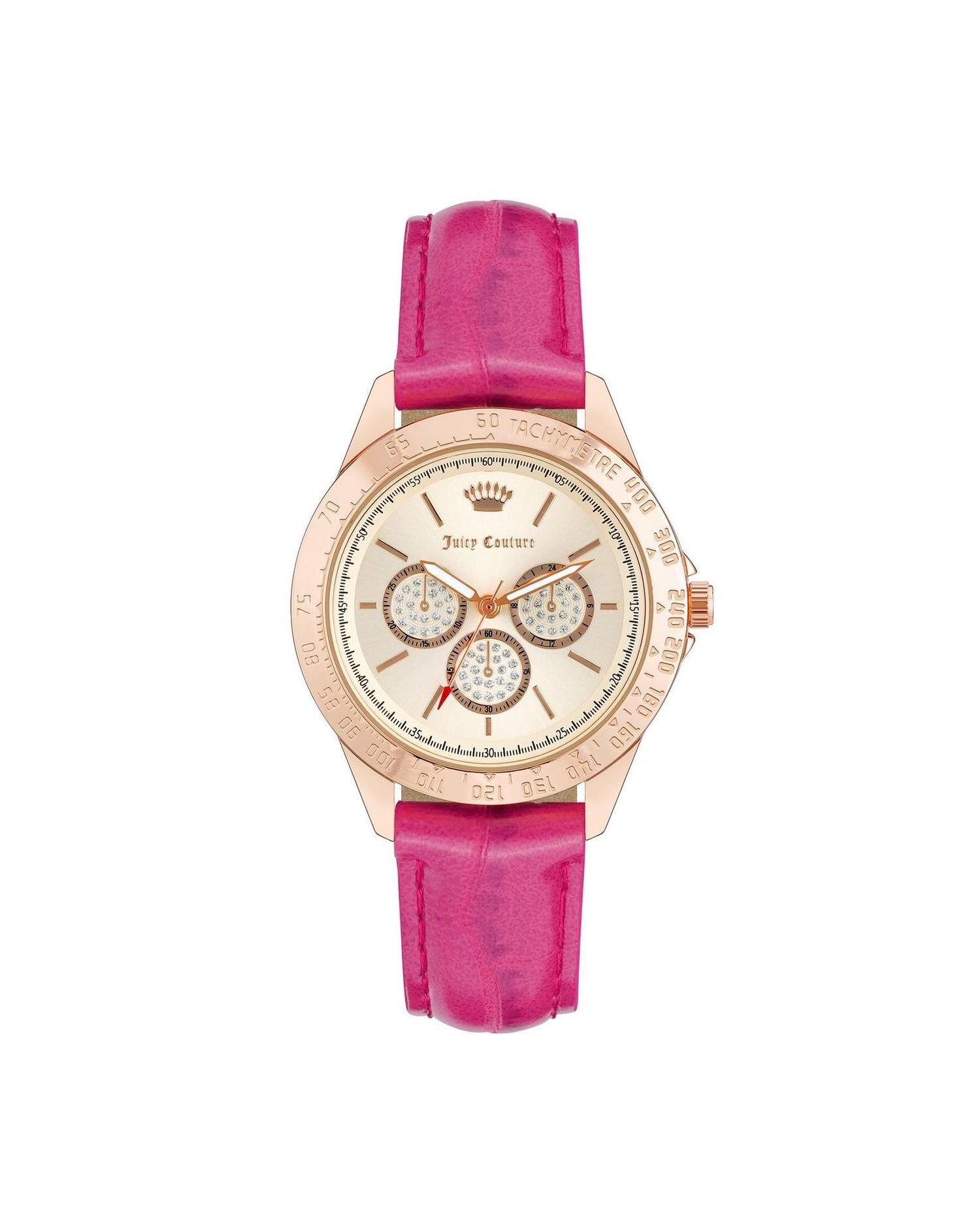 Rose Gold Fashion Analog Watch with Rhine Stone Facing One Size Women-Women&