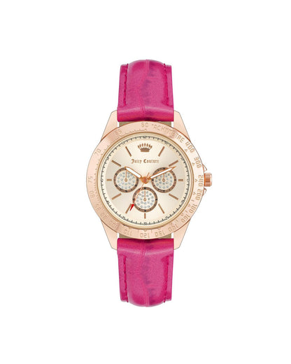 Rose Gold Fashion Analog Watch with Rhine Stone Facing One Size Women-Women&