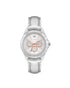 Silver Rhinestone Fashion Watch with Leatherette Strap One Size Women-Women&