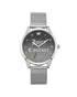 Silver Stainless Steel Mesh Fashion Watch One Size Women-Women&