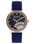 Rose Gold Analog Fashion Watch with Rhinestone Facing One Size Women-Women&