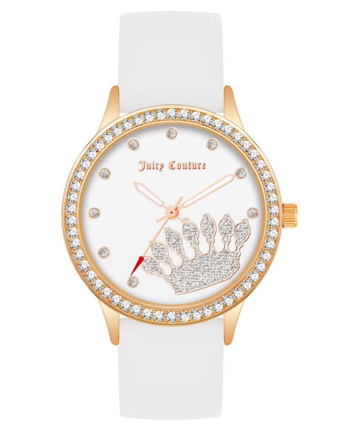 Rose Gold Analog Fashion Watch with Rhine Stone Facing One Size Women-Women&