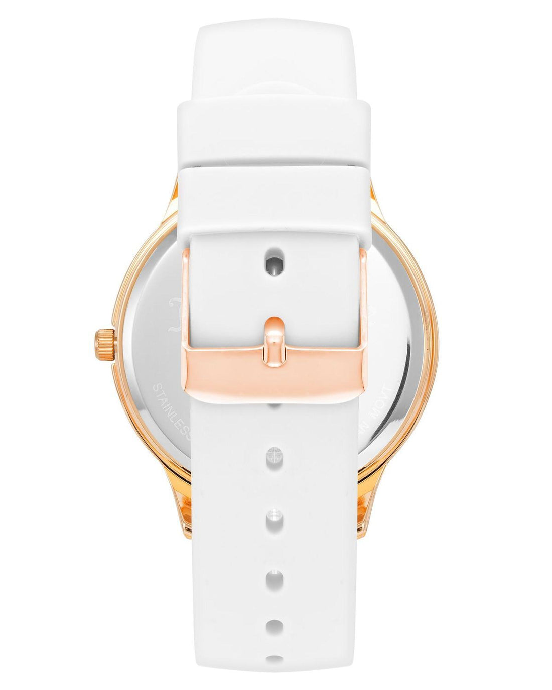 Rose Gold Analog Fashion Watch with Rhine Stone Facing One Size Women-Women&
