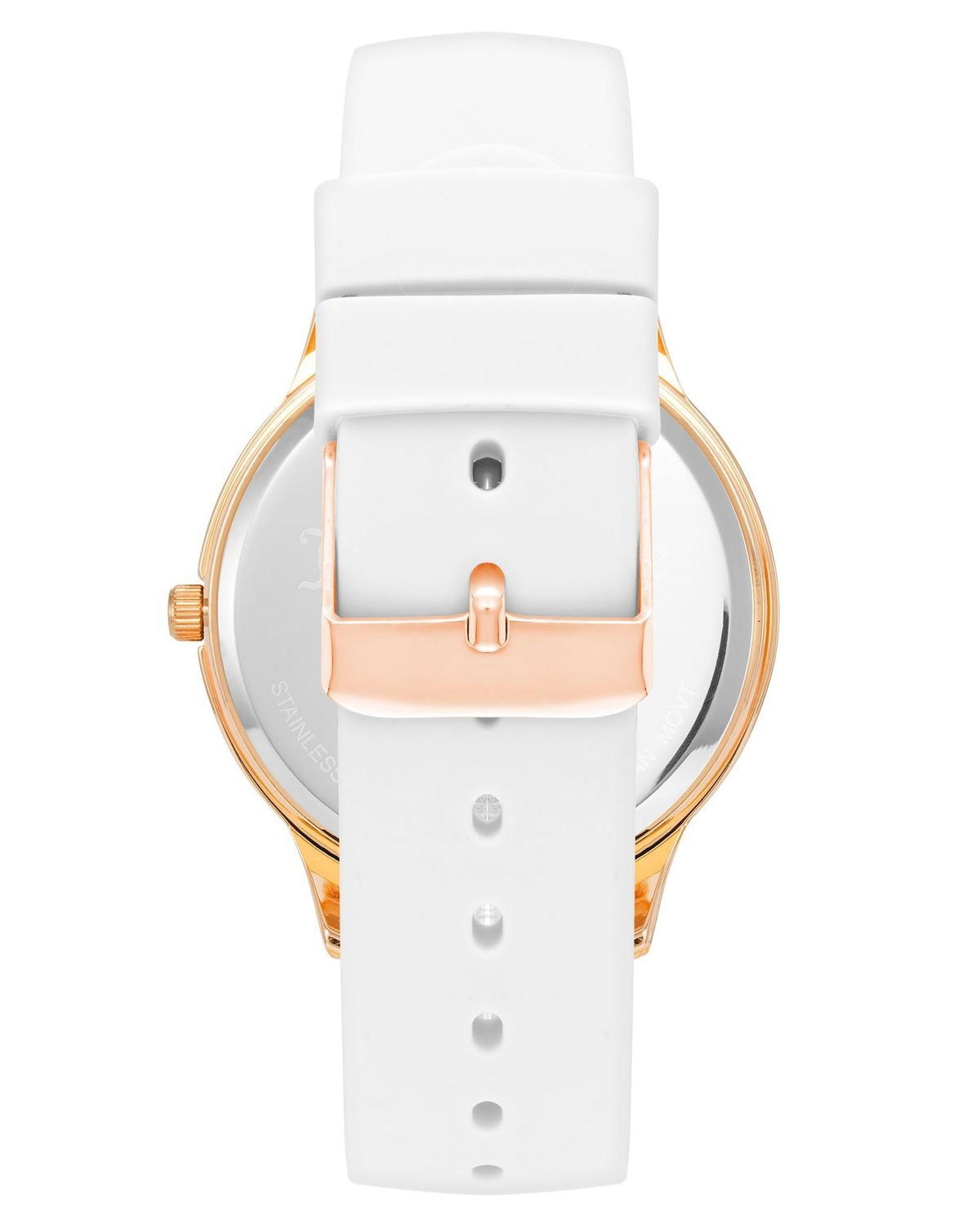 Rose Gold Analog Fashion Watch with Rhine Stone Facing One Size Women-Women&