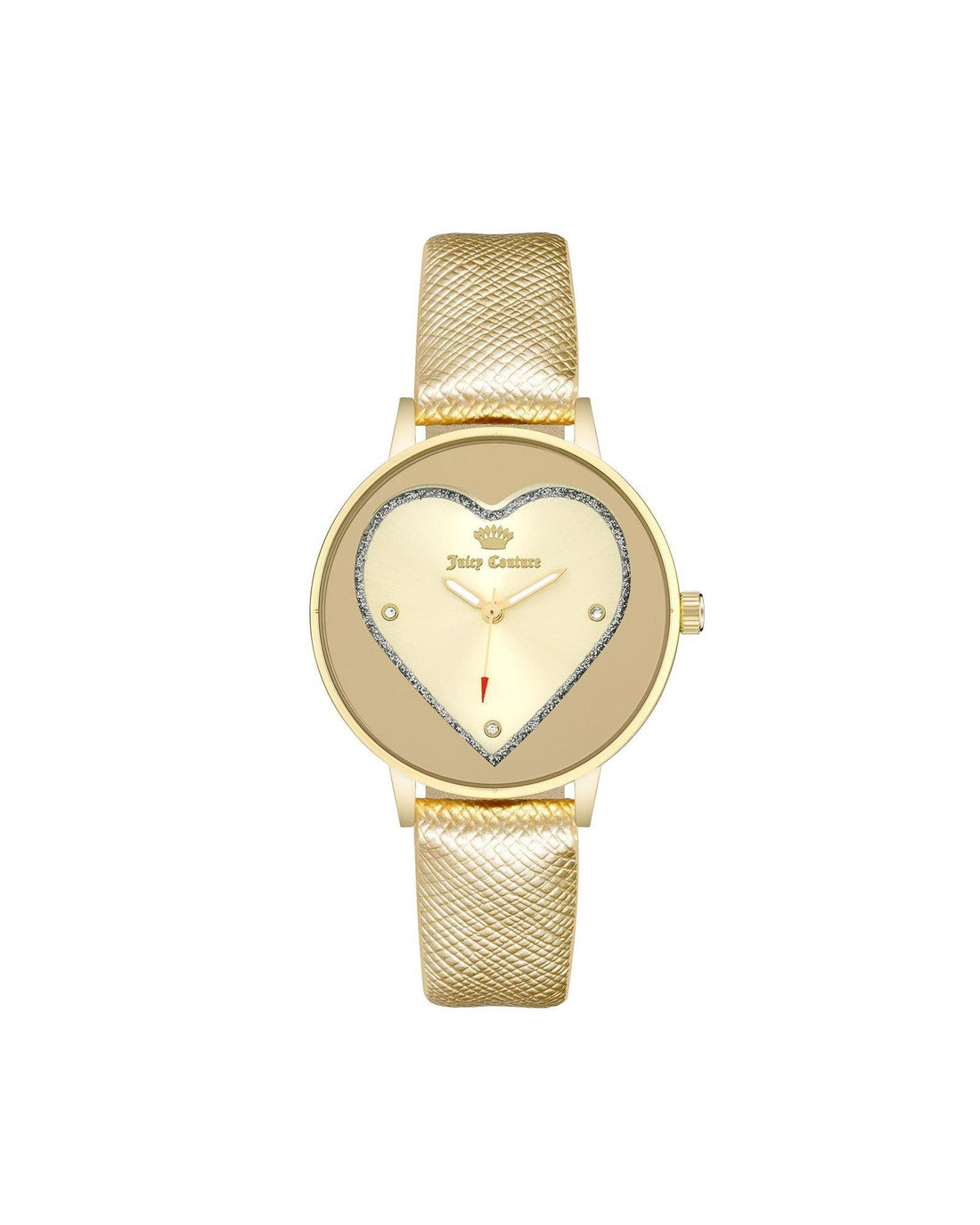 Gold Fashion Analog Watch with Rhine Stone Facing One Size Women-Women&