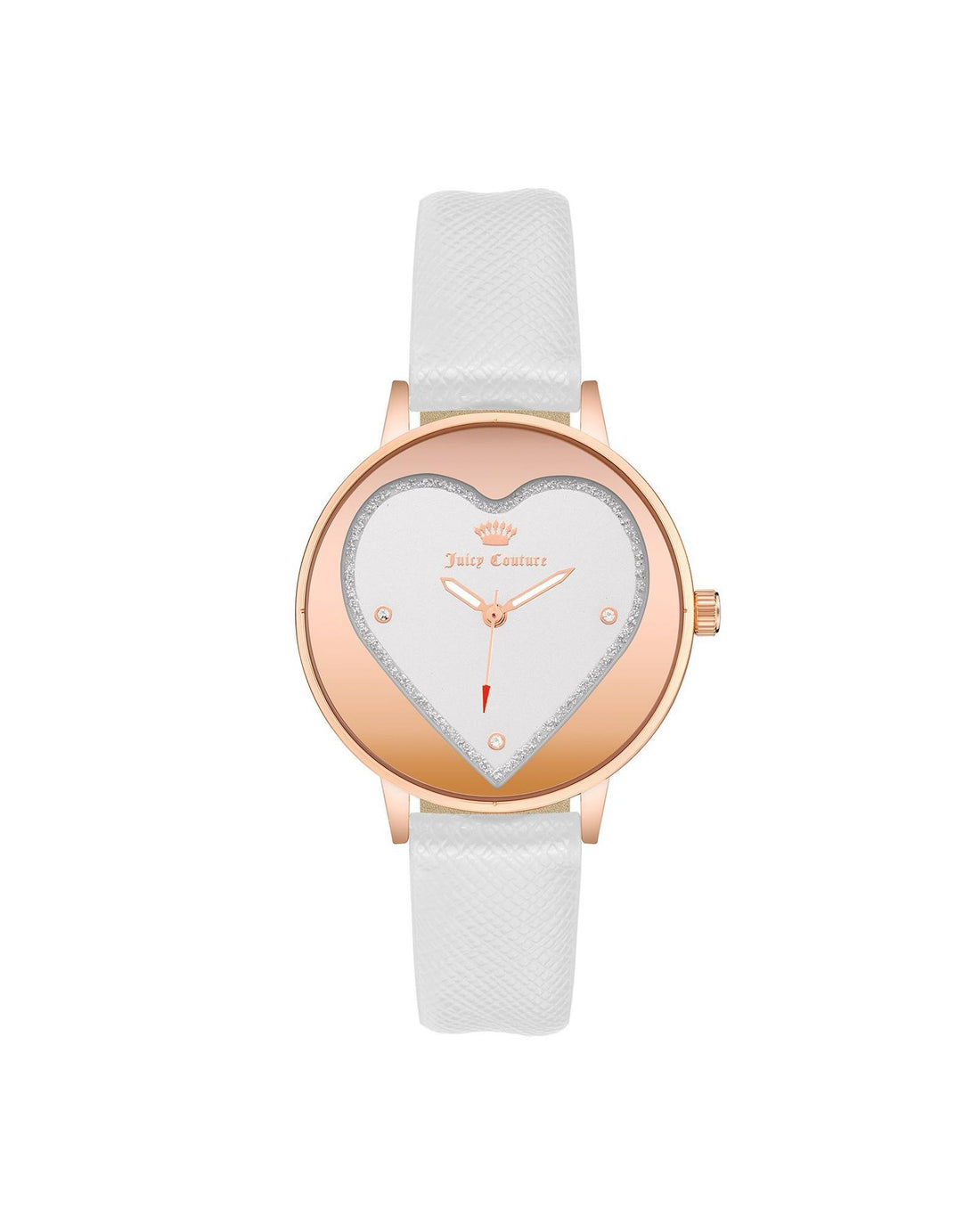 Rose Gold Analog Fashion Watch with Rhinestone Facing One Size Women-Women&