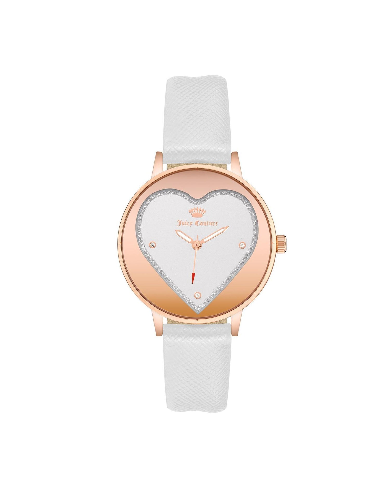 Rose Gold Analog Fashion Watch with Rhinestone Facing One Size Women-Women&