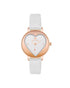 Rose Gold Analog Fashion Watch with Rhinestone Facing One Size Women-Women&