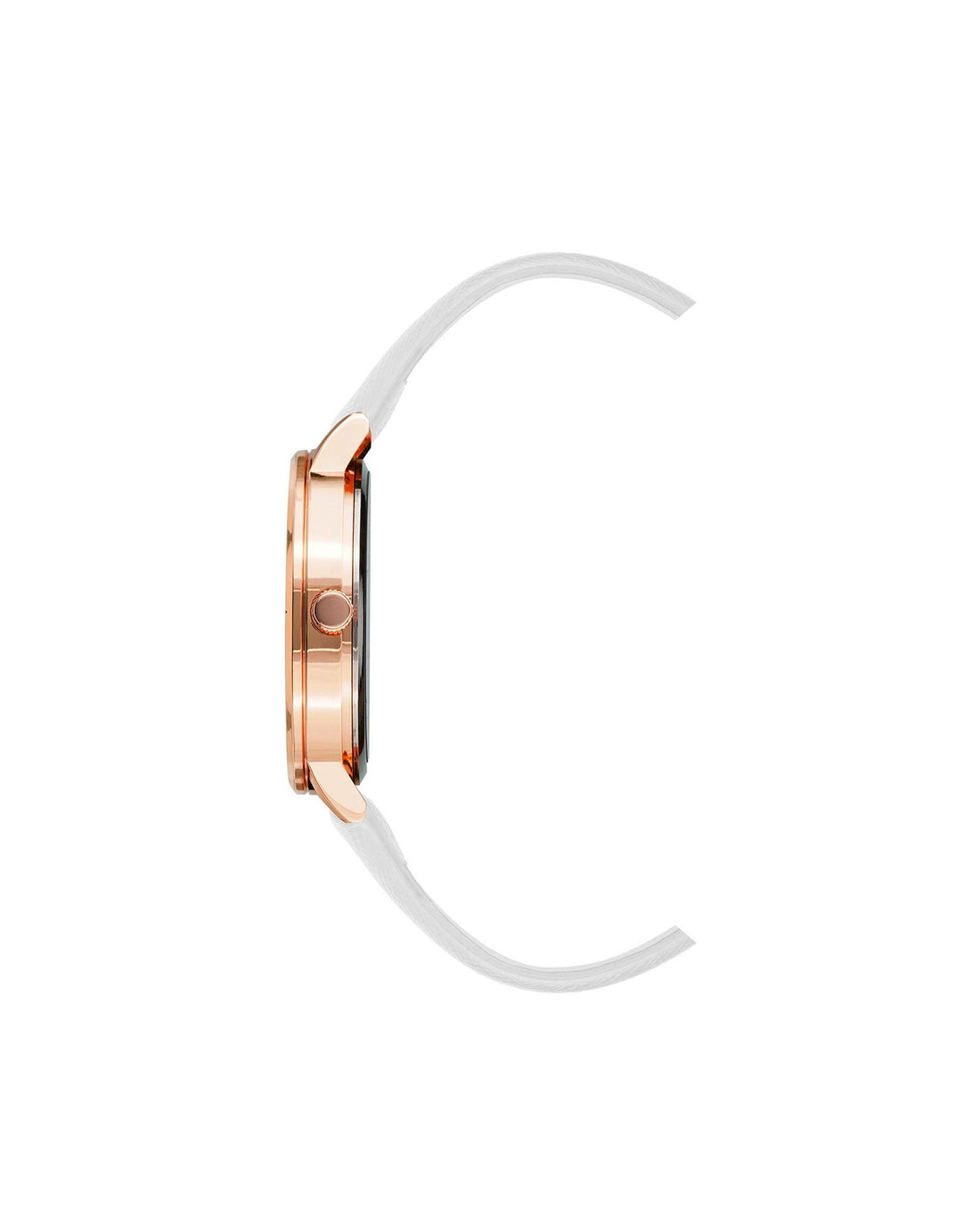 Rose Gold Analog Fashion Watch with Rhinestone Facing One Size Women-Women&