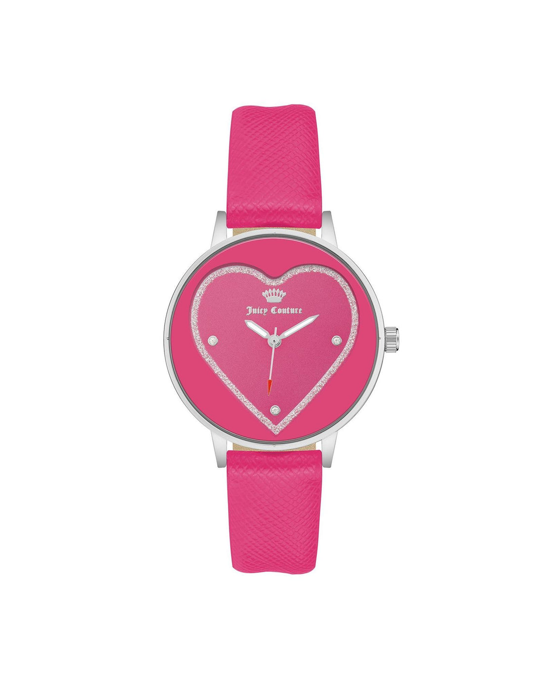 Silver Analog Fashion Watch with Rhine Stone Facing One Size Women-Women&