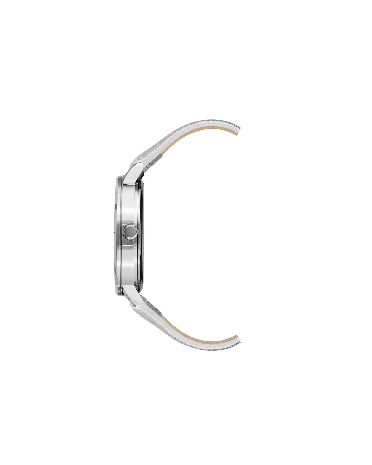Silver Fashion Watch with Rhinestone Detail One Size Women-Women&
