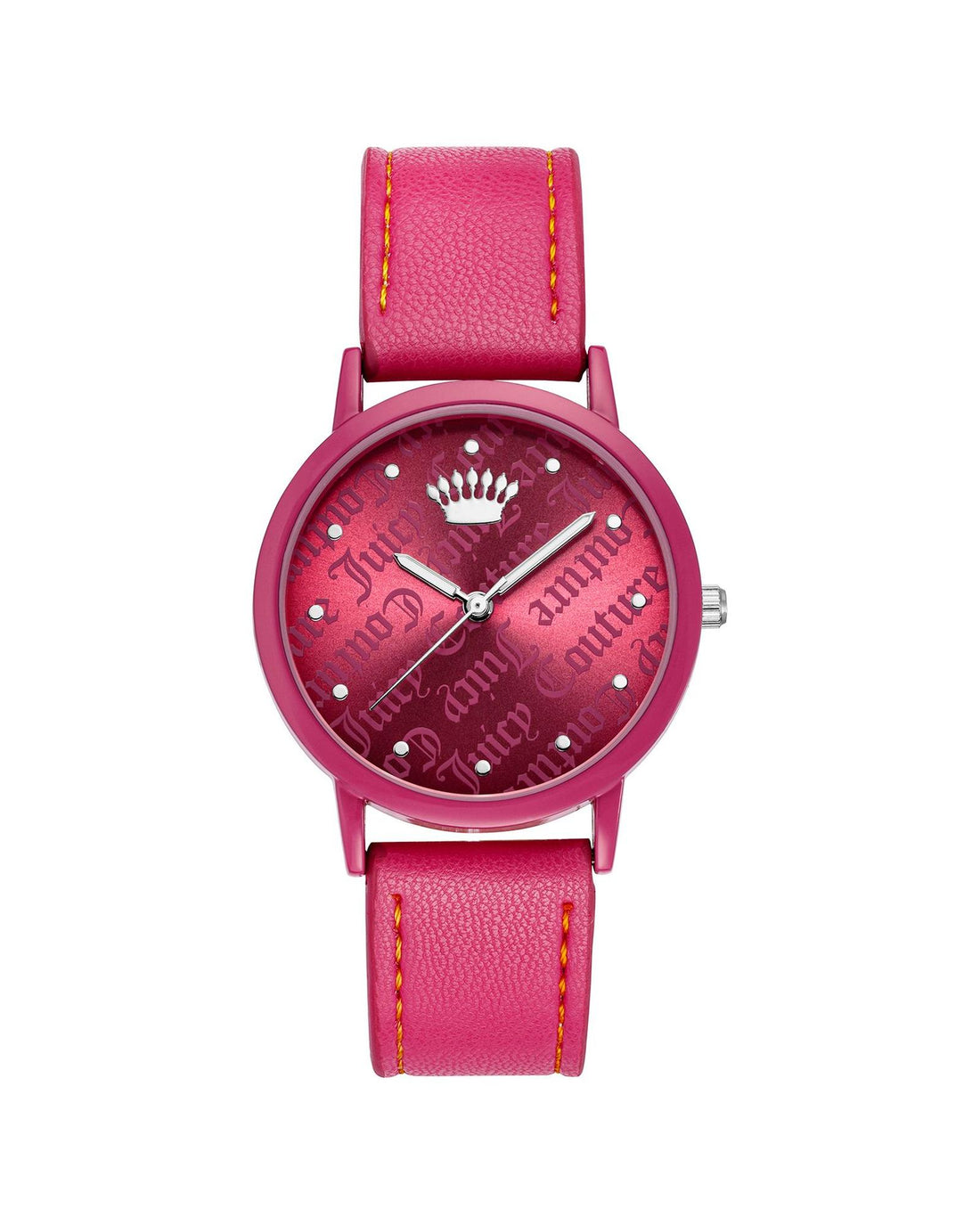 Womens Pink Analog Fashion Watch with Rhinestone Facing One Size Women-Women&