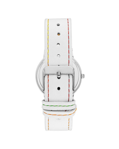 Silver Fashion Quartz Analog Watch with Pin Buckle Closure One Size Women-Women&