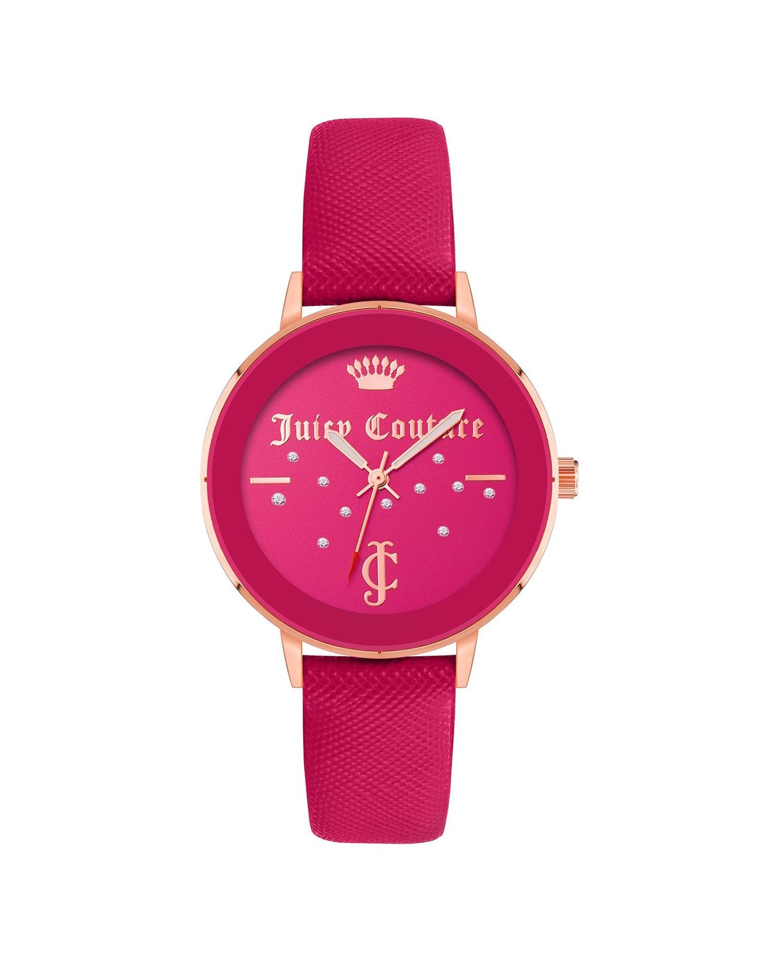 Rose Gold Fashion Analog Watch with Rhine Stone Facing One Size Women-Women&