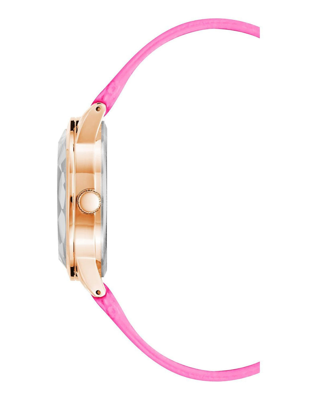 Rose Gold Analog Fashion Watch with Rhine Stone Facing One Size Women-Women&