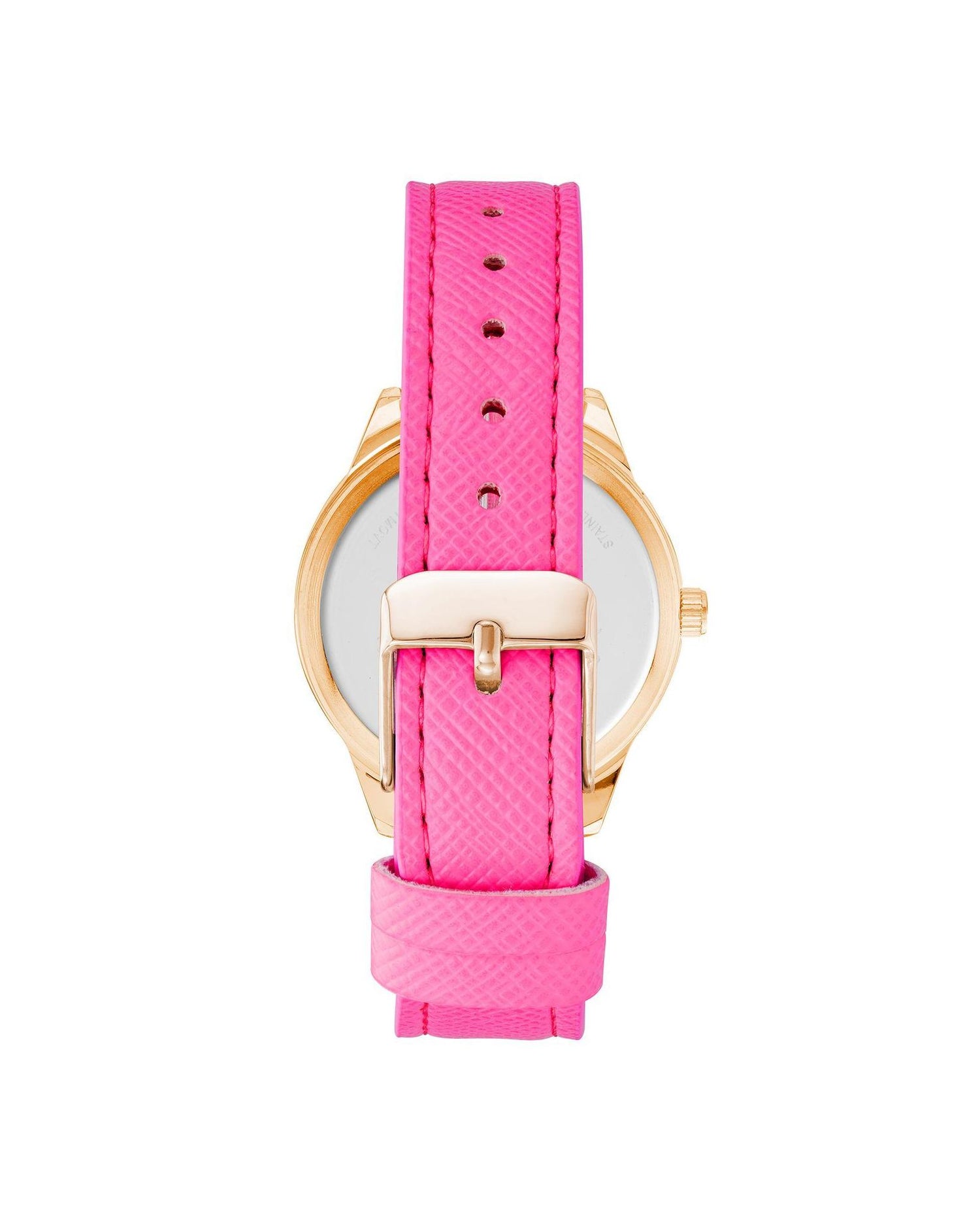 Rose Gold Analog Fashion Watch with Rhine Stone Facing One Size Women-Women&